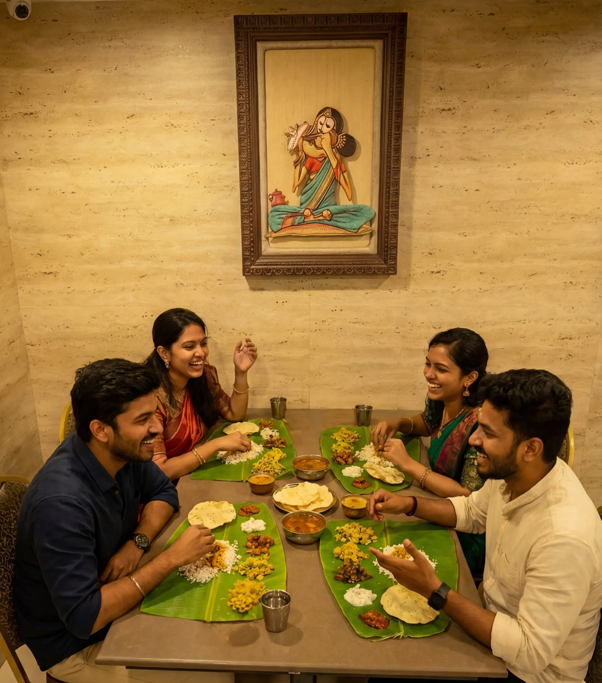 Traditional South Indian dining at Anandam