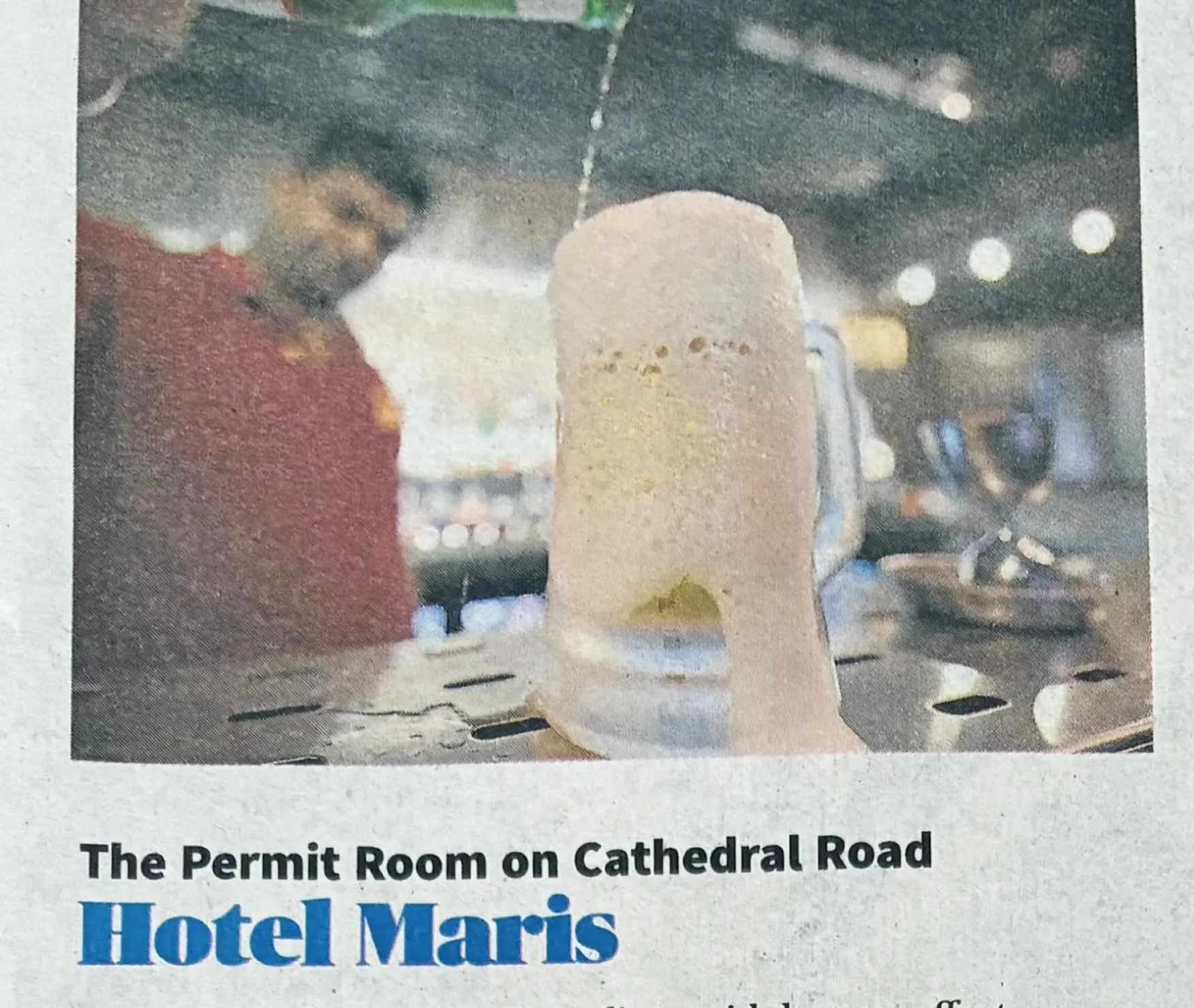 Hotel Maris in The Hindu — The Permit Room