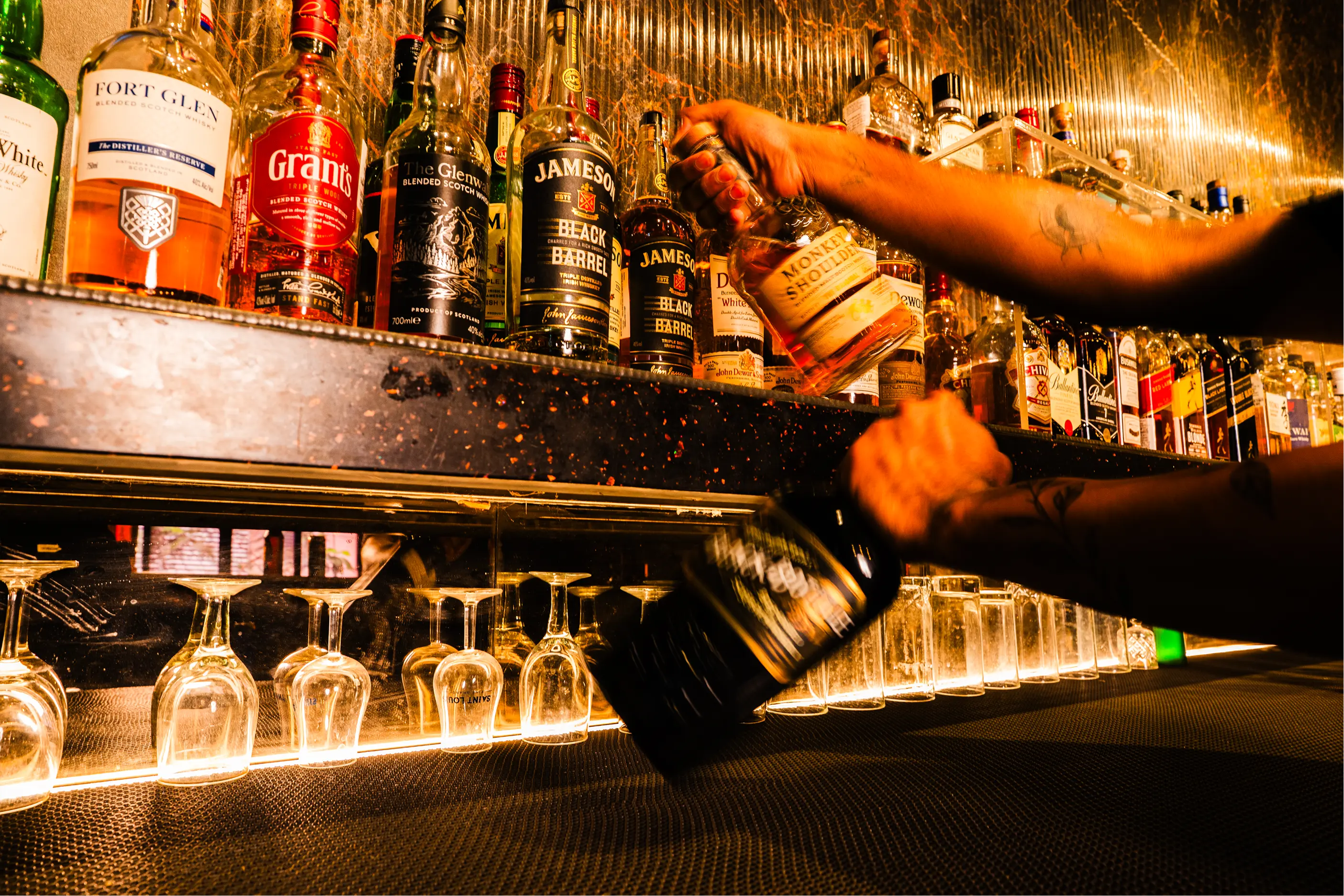 Drinks and bar service at The Permit Room on Cathedral Road